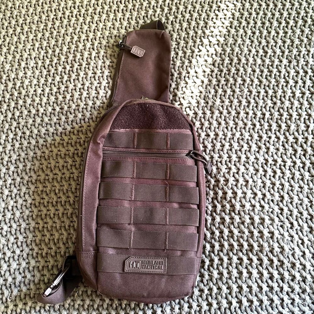 Highland tactical Crossbody sling bag in Black